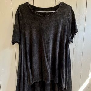 Free People high low faded top